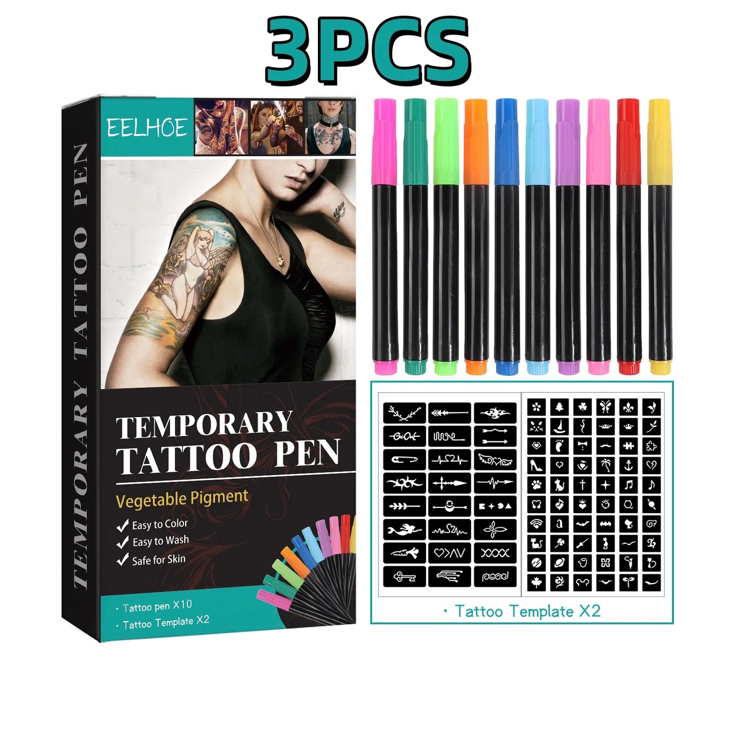 Temporary Tattoo Pen Set