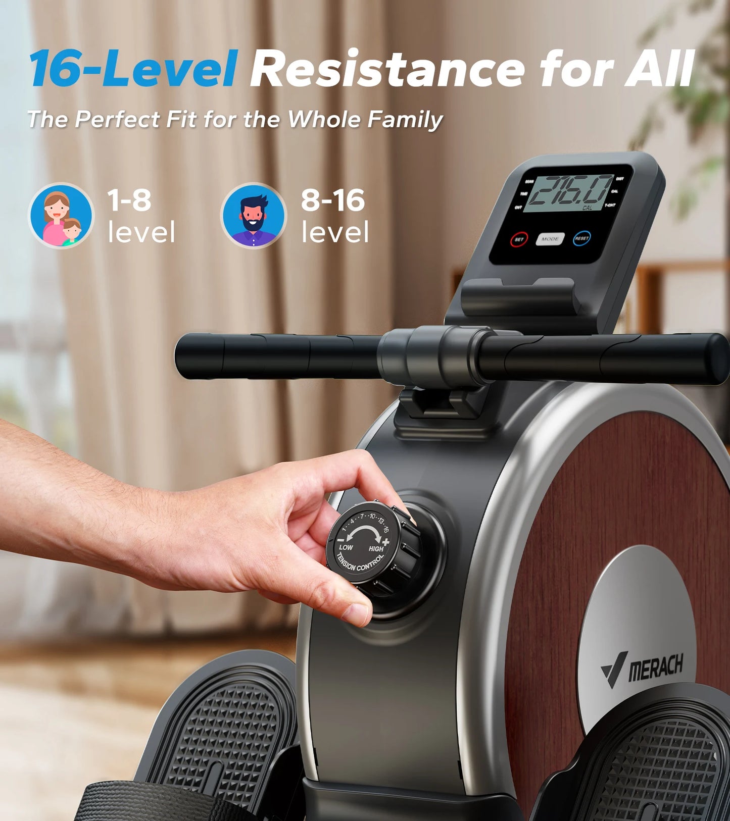 Magnetic Rower Machine