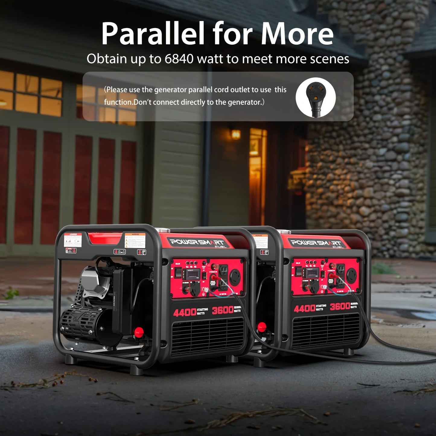 4400W Portable Generator with Inverter Technology