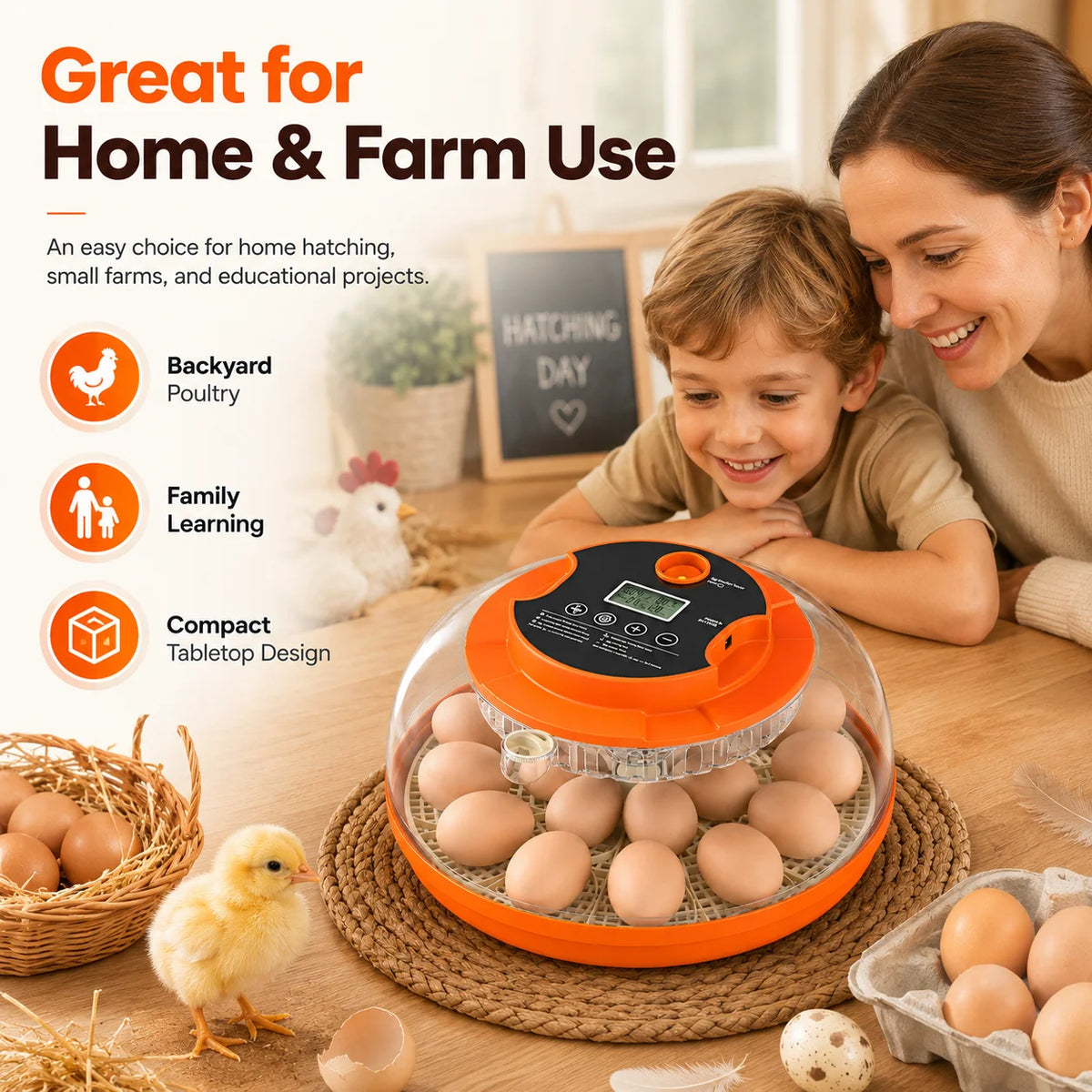 Home Hobbyist Egg Incubator