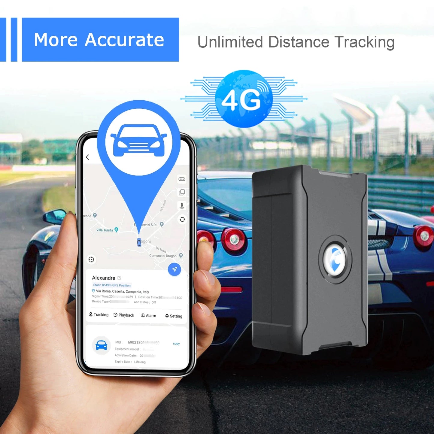 5 m Accuracy GPS Tracker Anti-theft