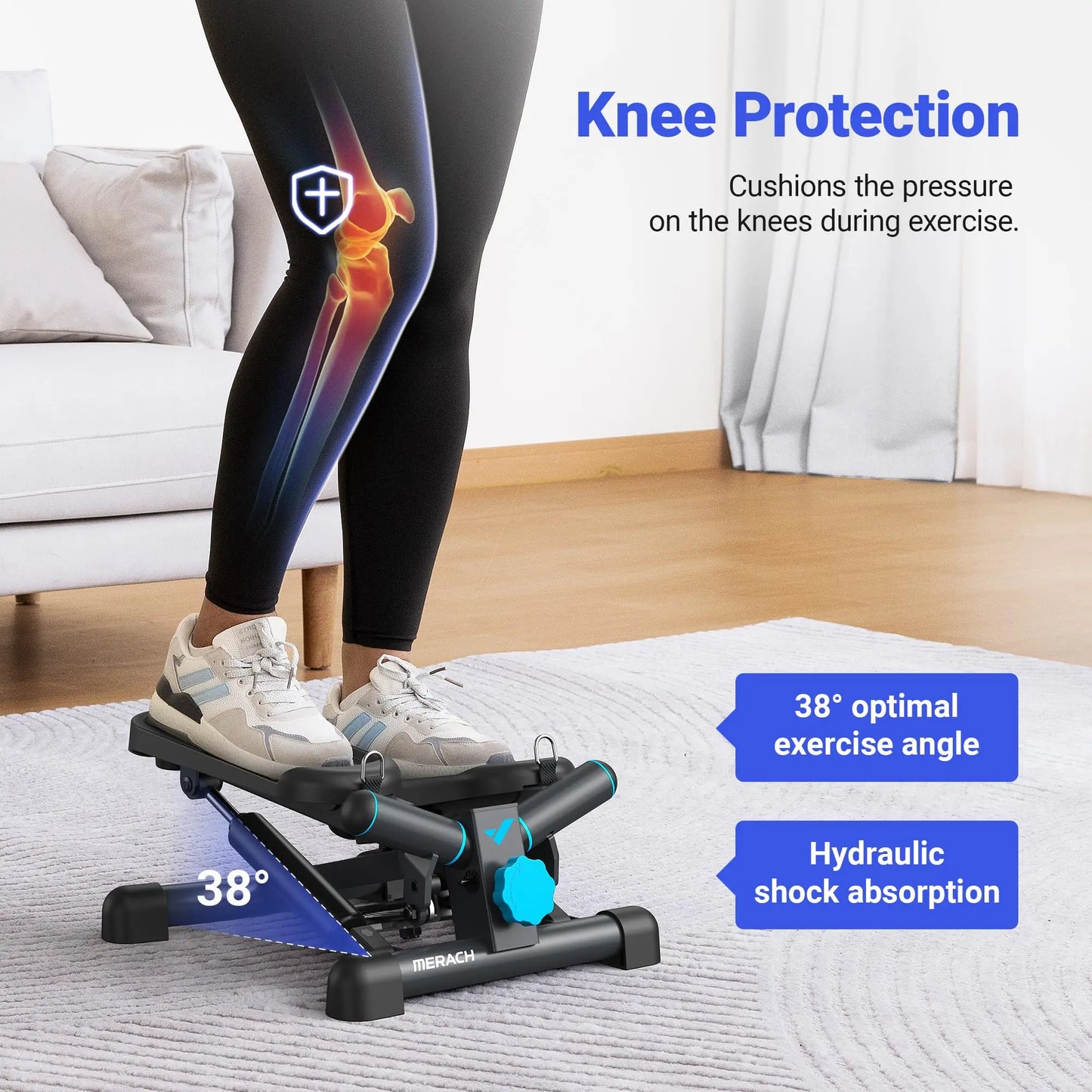 Mini Stepper with Resistance Band