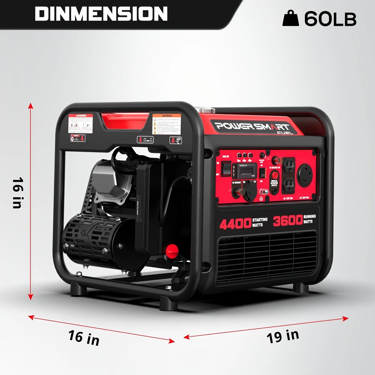 4400W Portable Generator with Inverter Technology