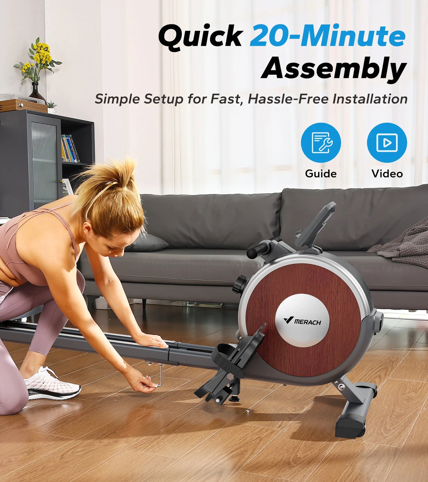 Magnetic Rower Machine