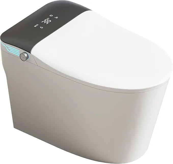 Elongated Smart Toilet with Bidet Built in