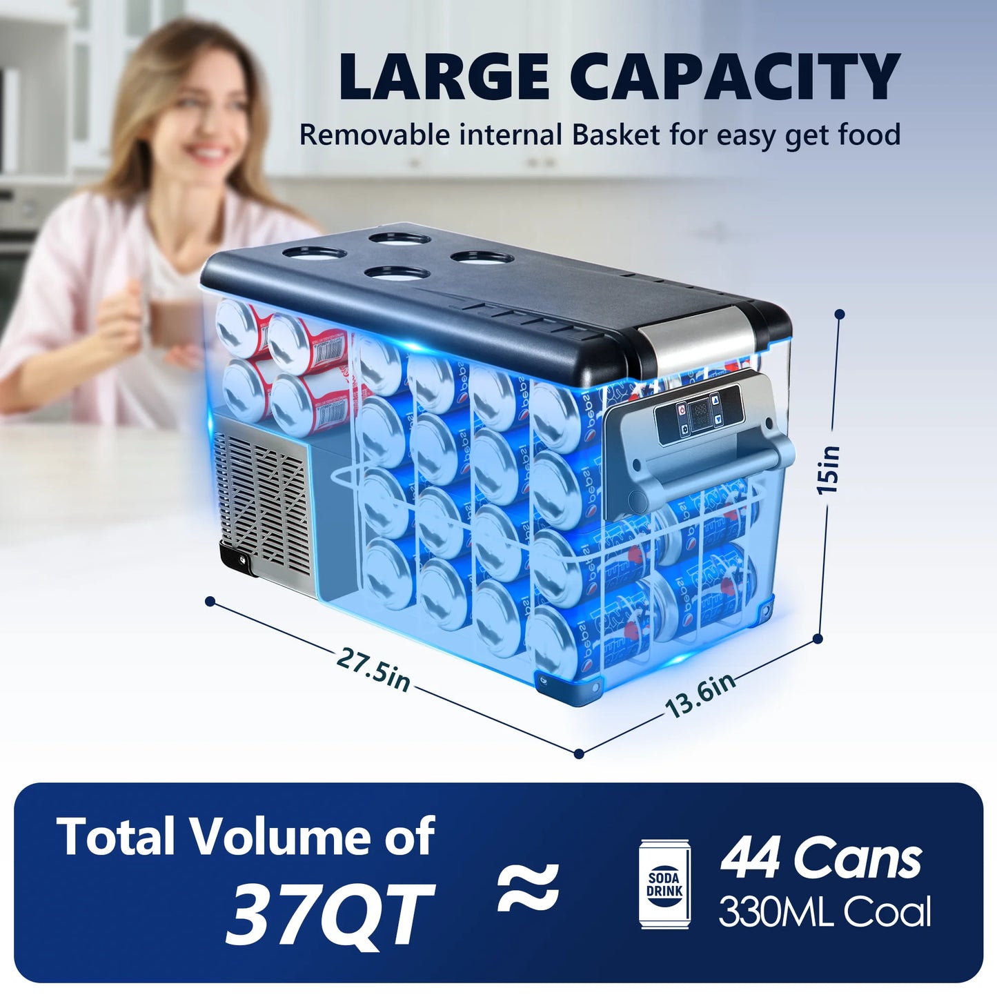 35L 12V Portable Car Refrigerator