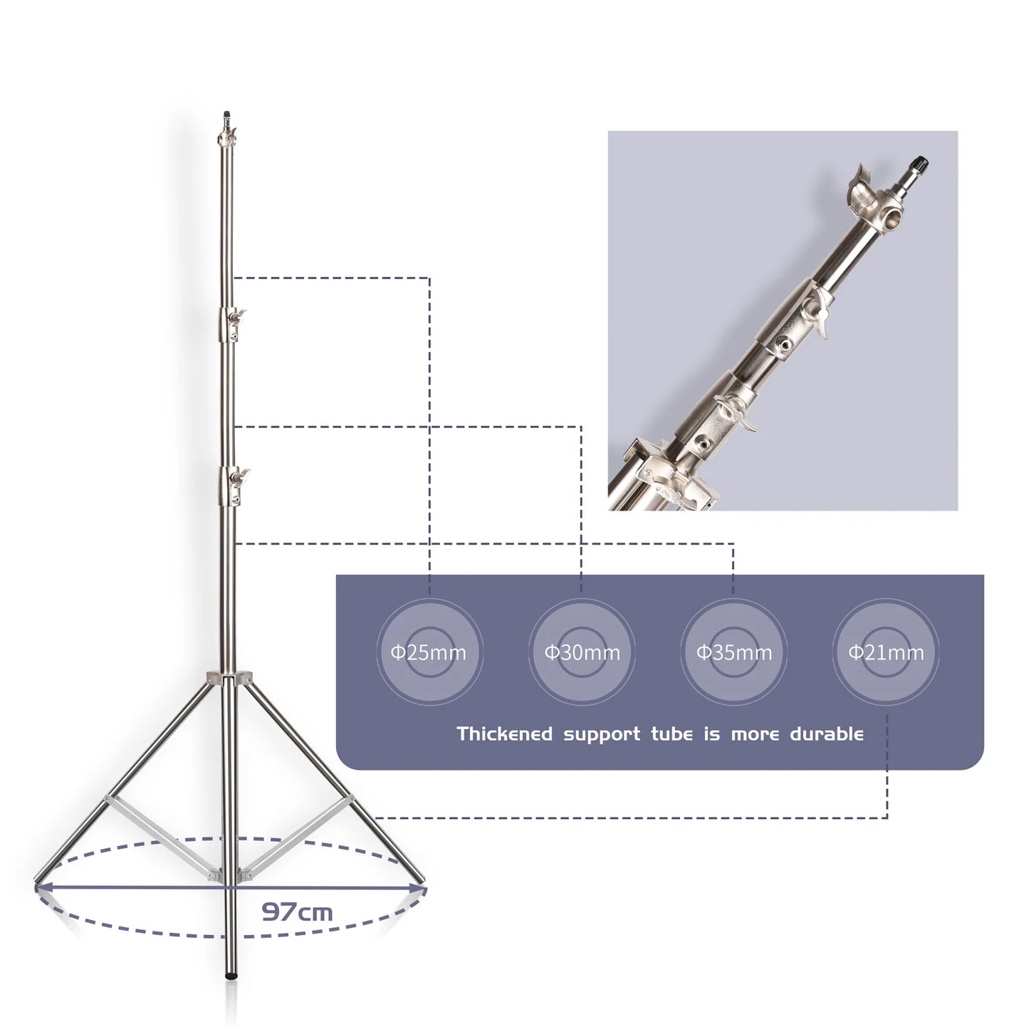 Stainless Steel Light Stand