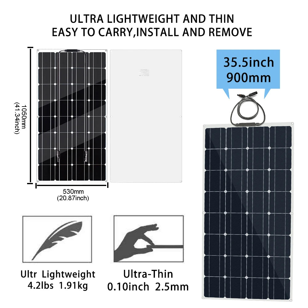Solar Panels 300 Watts 12Volt System