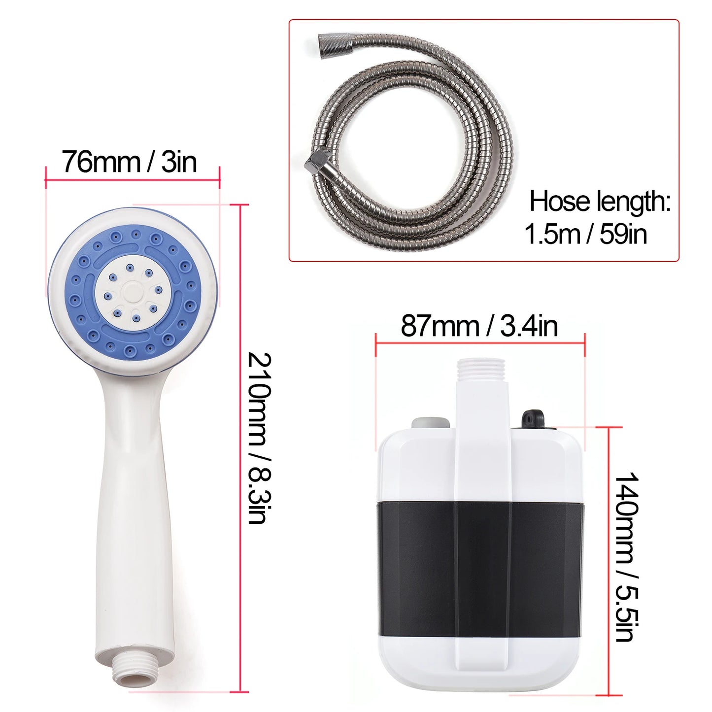 Electric Shower Pump Camping