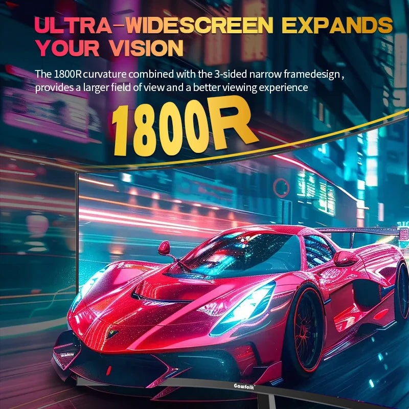 27 inch Curved Gaming Monitor,180Hz