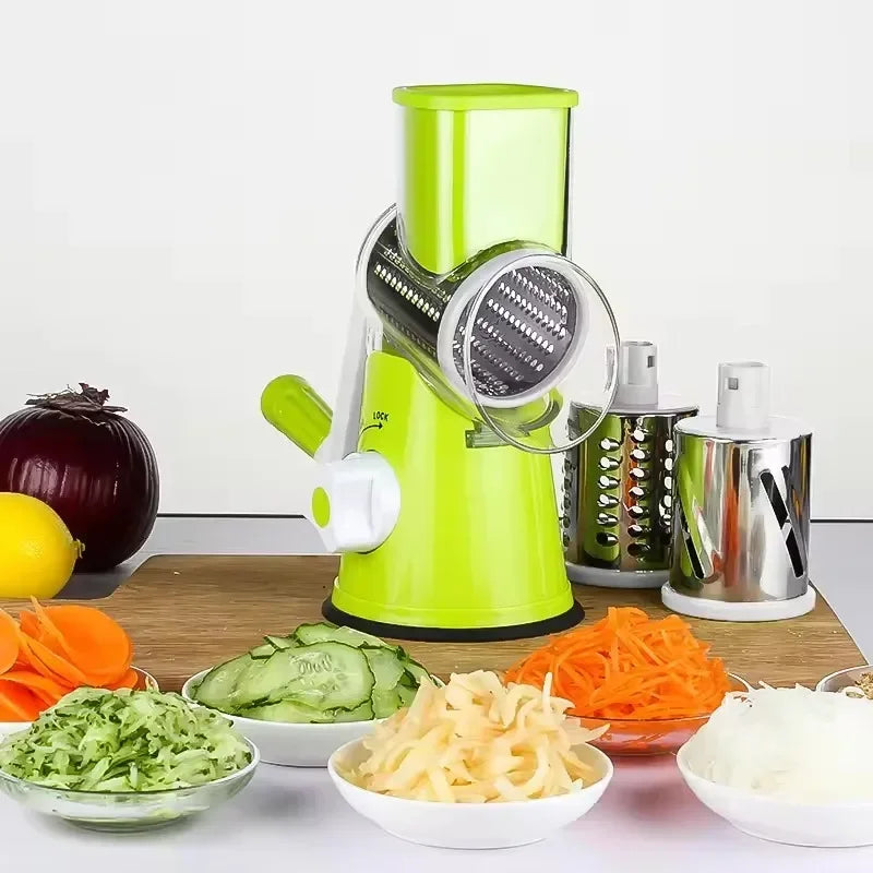 Manual Rotary Vegetable Slicer Cheese Grater