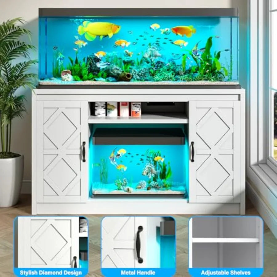 55-75 Gallon Fish Tank Stand with Power Outlet