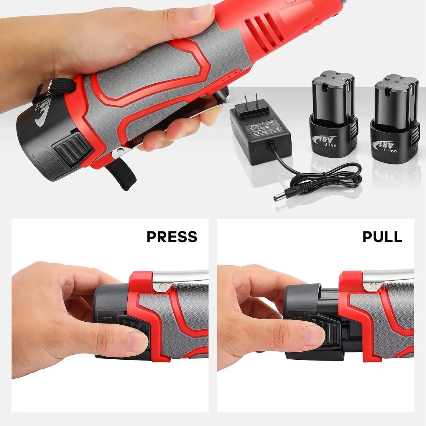 18V Extended Cordless Ratchet Wrench 3/8