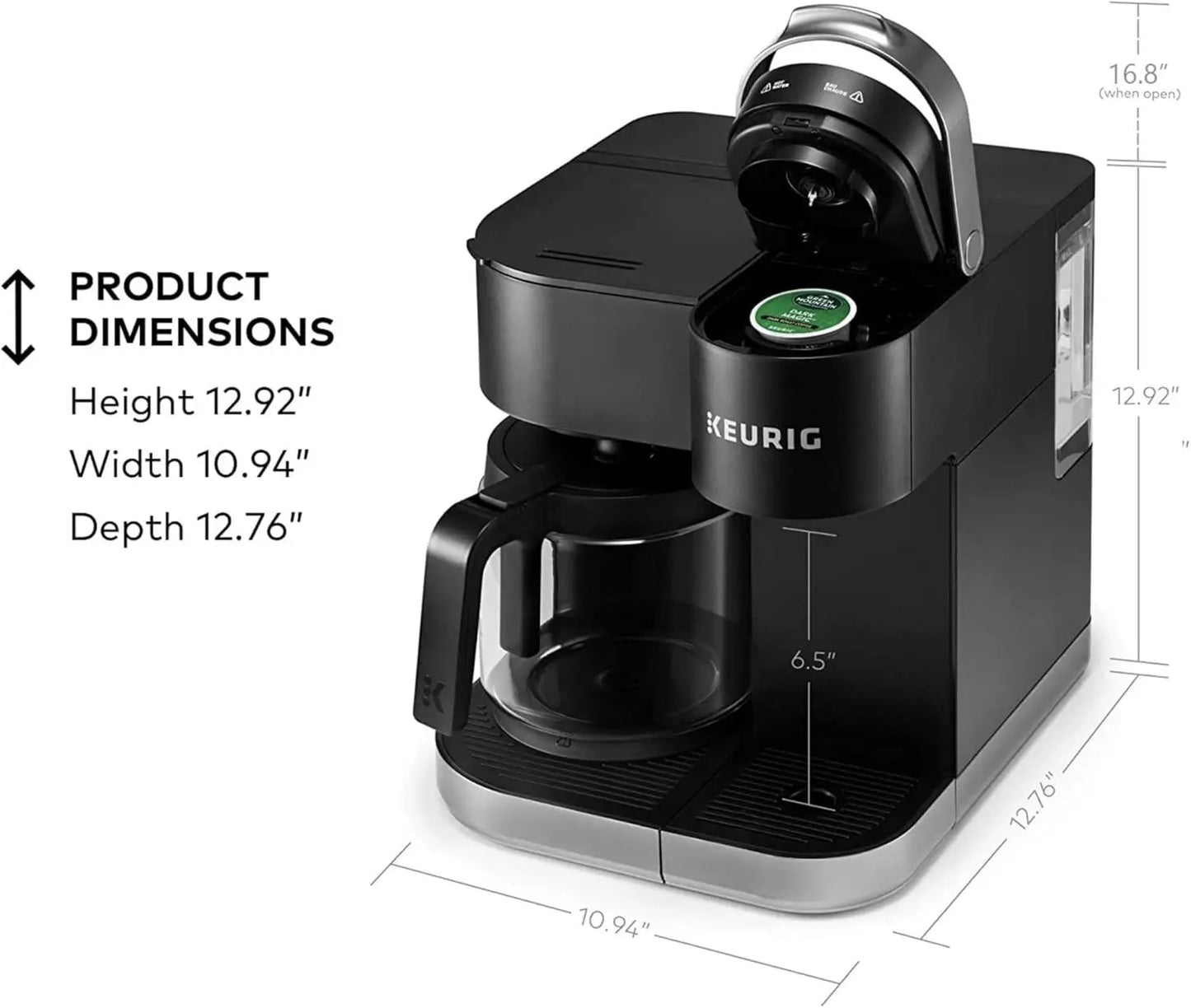 Single Serve Pod & Carafe Coffee Maker