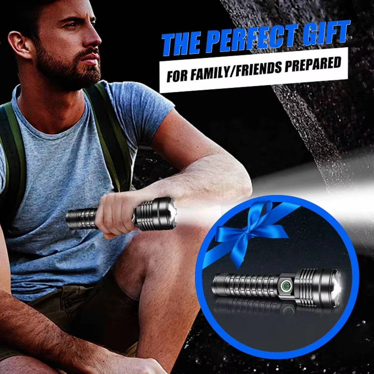 Rechargeable LED Flashlight with 18650 Battery