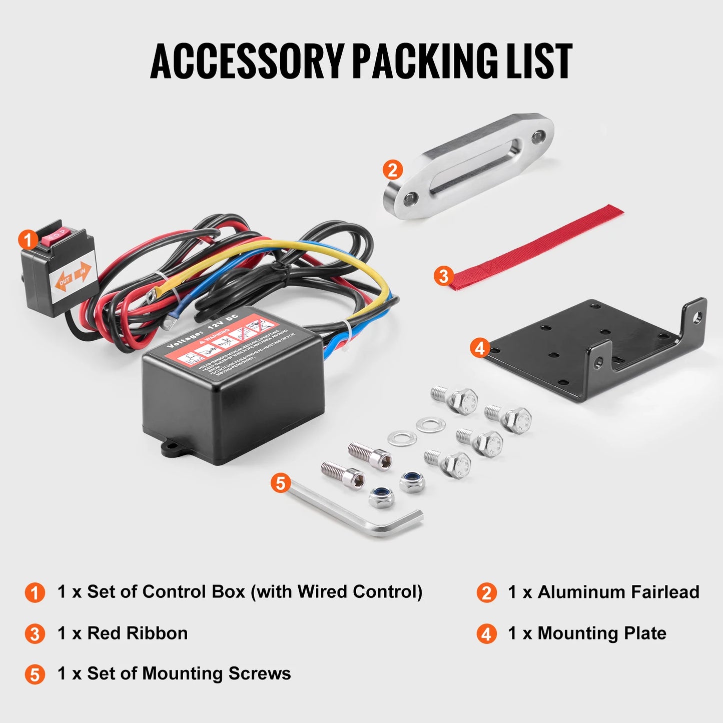 3500lbs Electric Winch ATV/UTV 12VDC