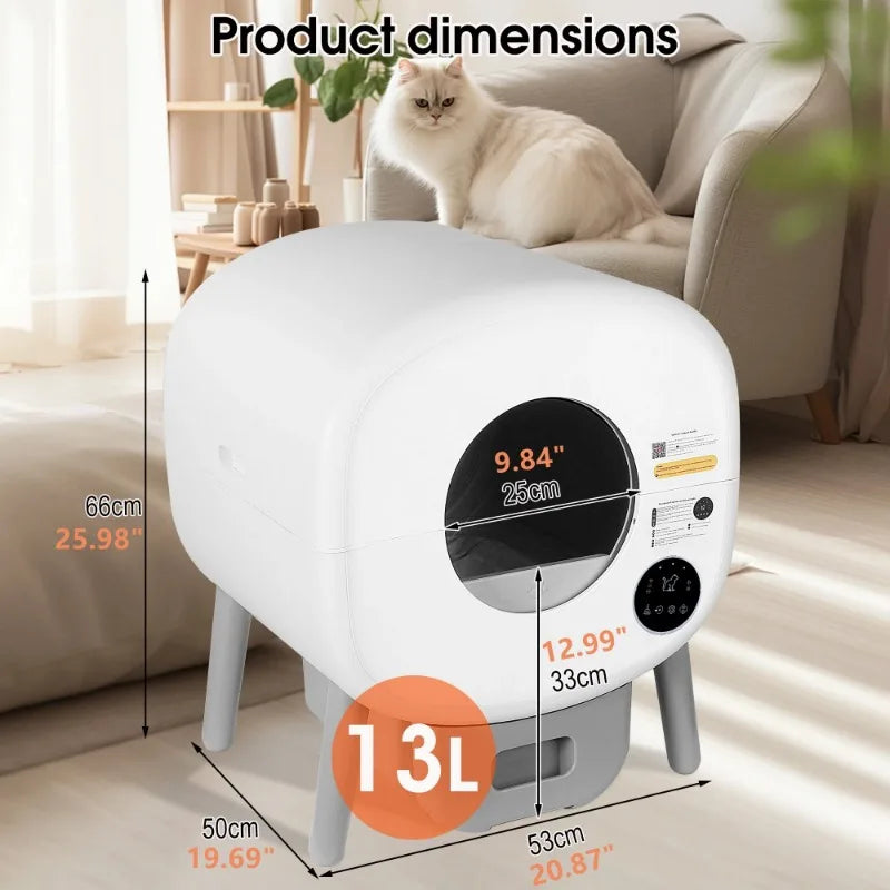 Litter Box Self Cleaning for Multiple Cats