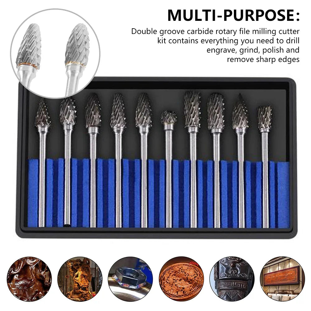 20/30/40PCS Tungsten Carbide Burrs Set