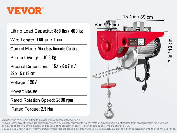 200-800kg Electric Hoist