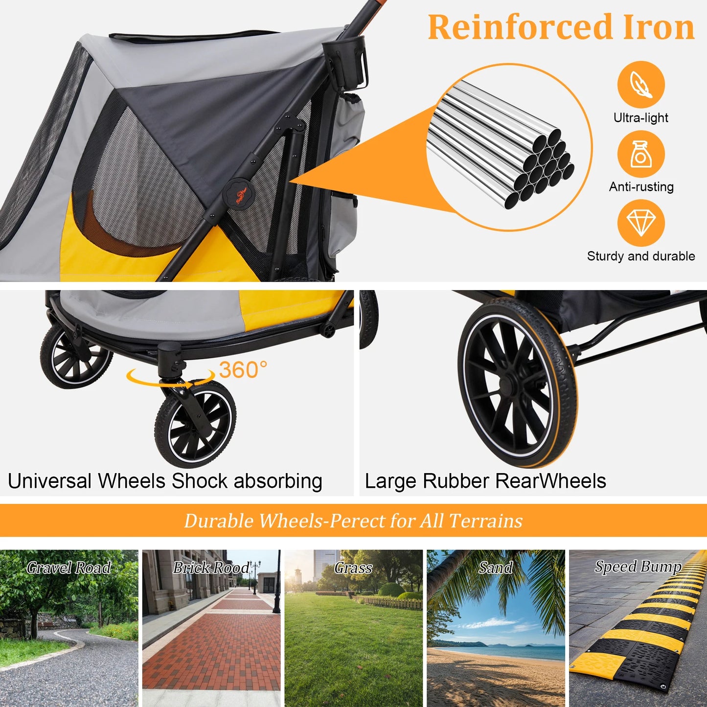 Foldable Pet Stroller