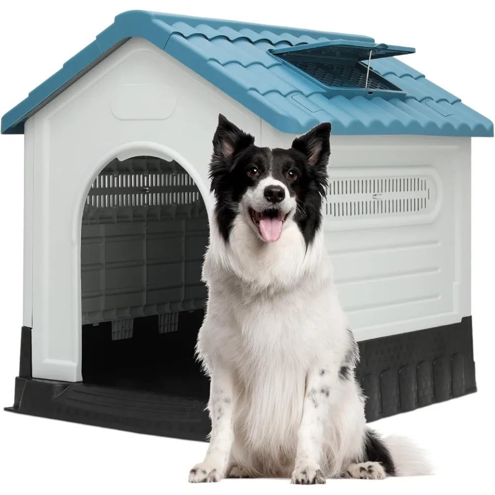 Outside Insulated Plastic Dog Shelter
