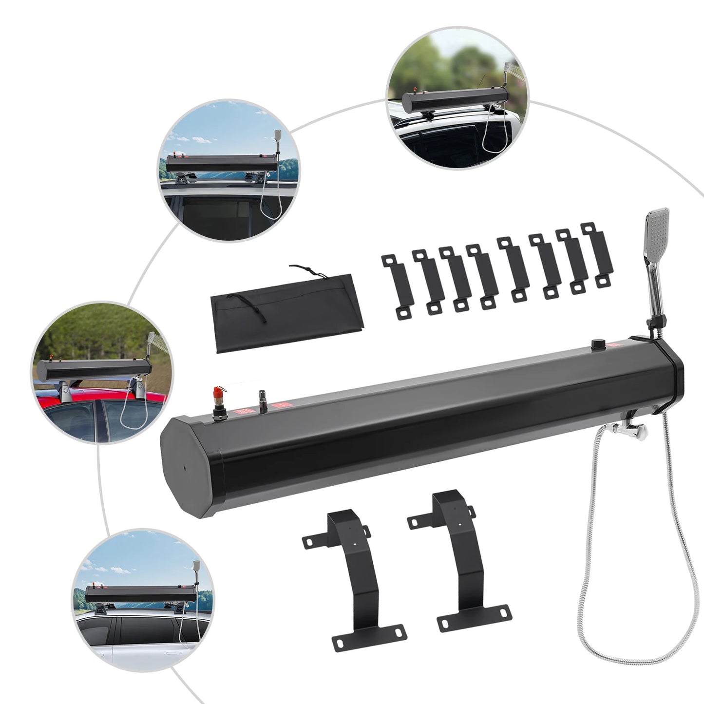 Roof Rack Mount Road Shower