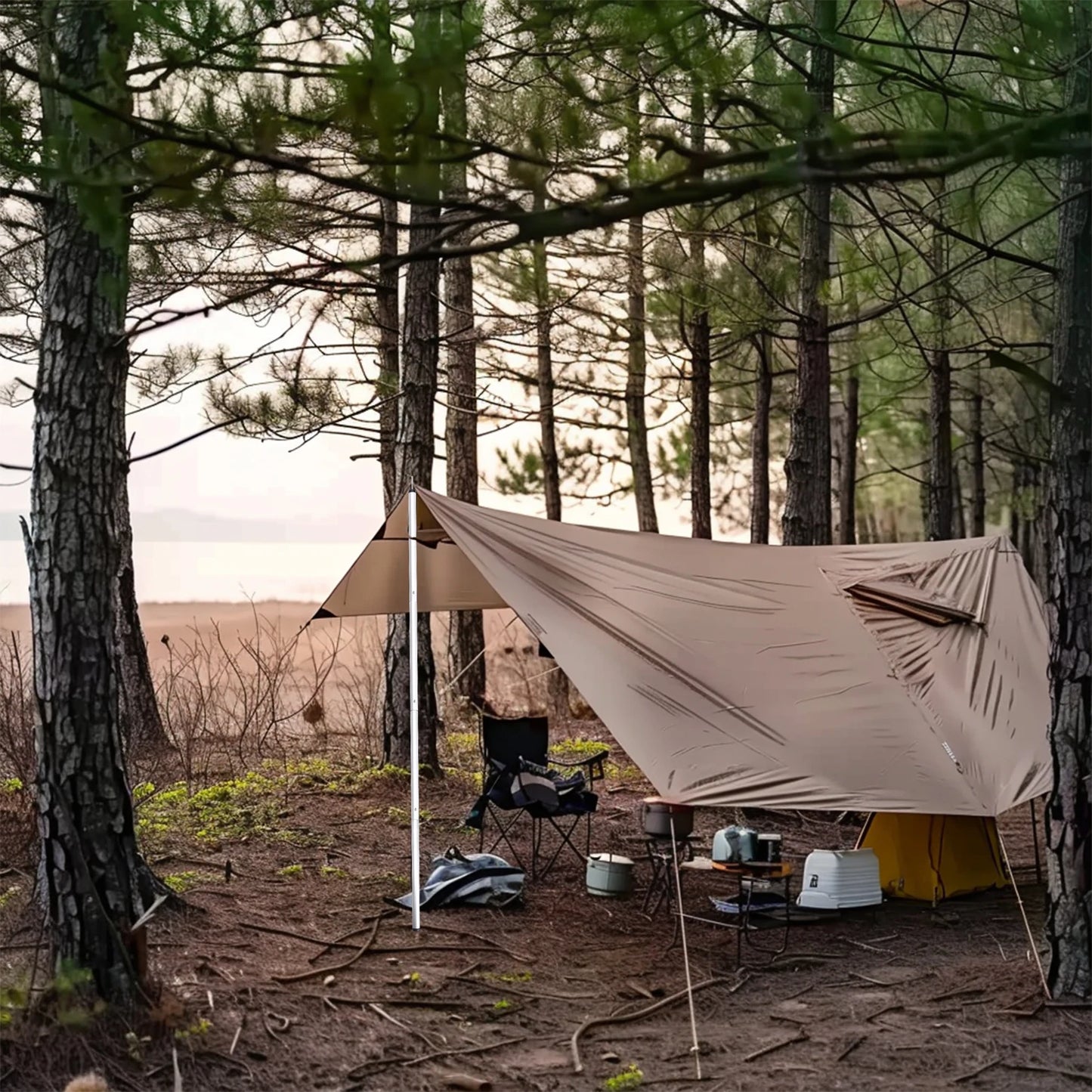 Set of 2 Telescoping Tent Poles