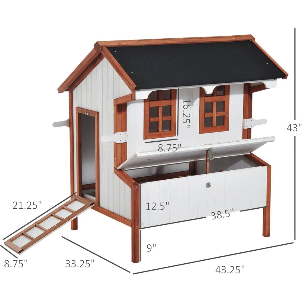 47" Chicken Coop Wooden