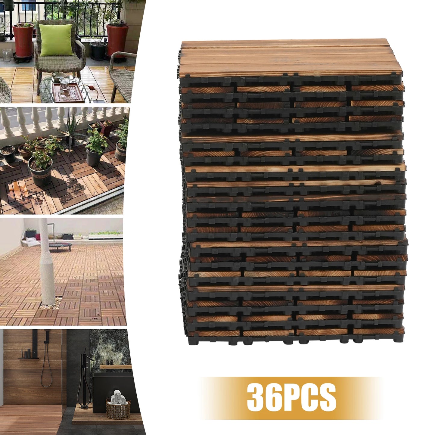 Wooden Balcony Patio Tiles
