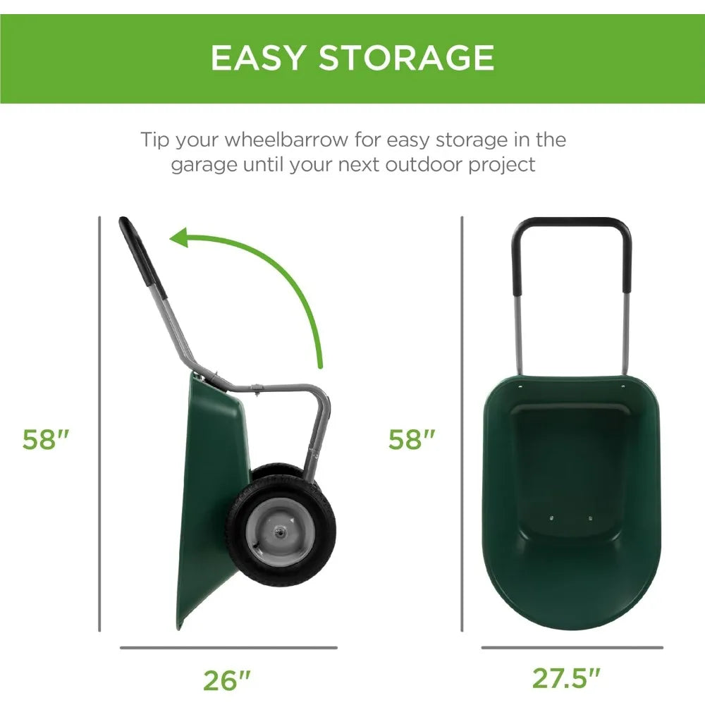 Dual-Wheel Wheelbarrow