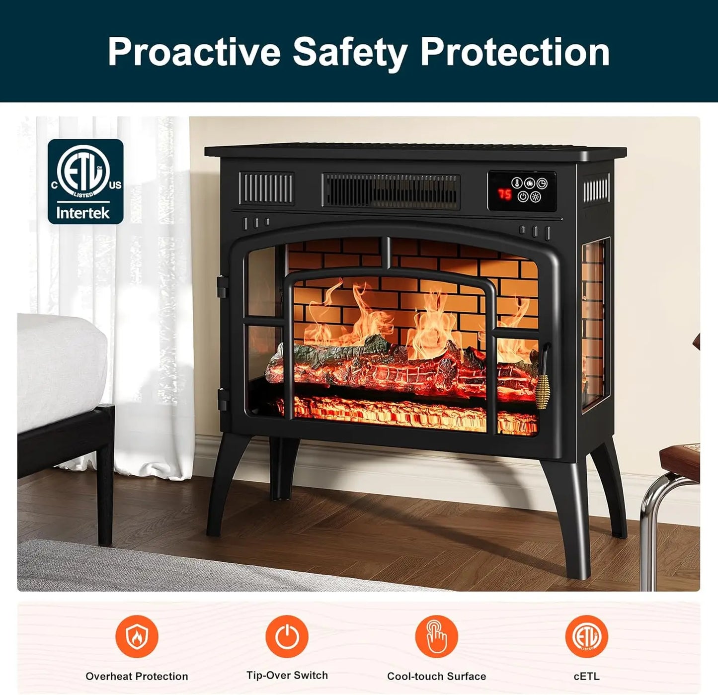 Electric Fireplace Heater
