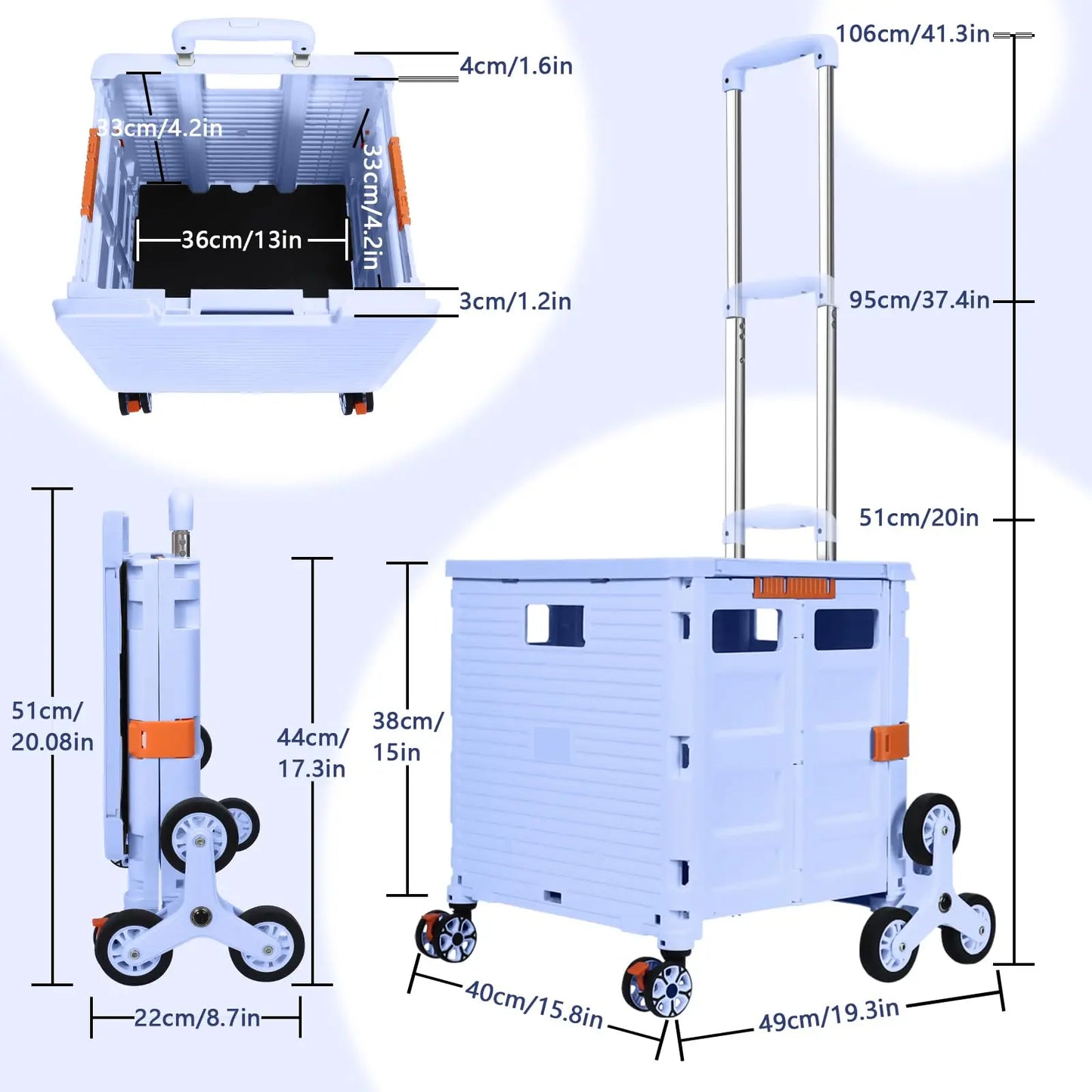 Large Capacity Foldable Utility Cart