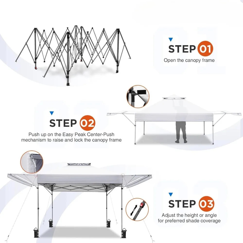 17x10 Pop up Gazebo Canopy