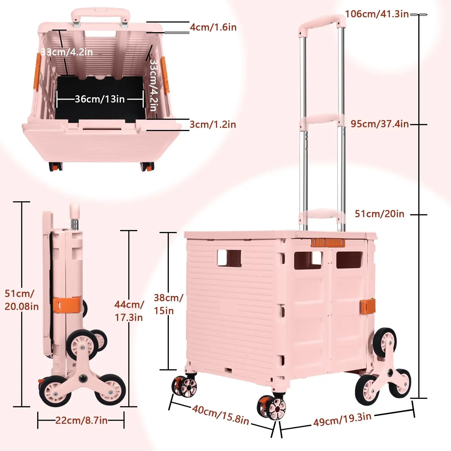 Large Capacity Foldable Utility Cart