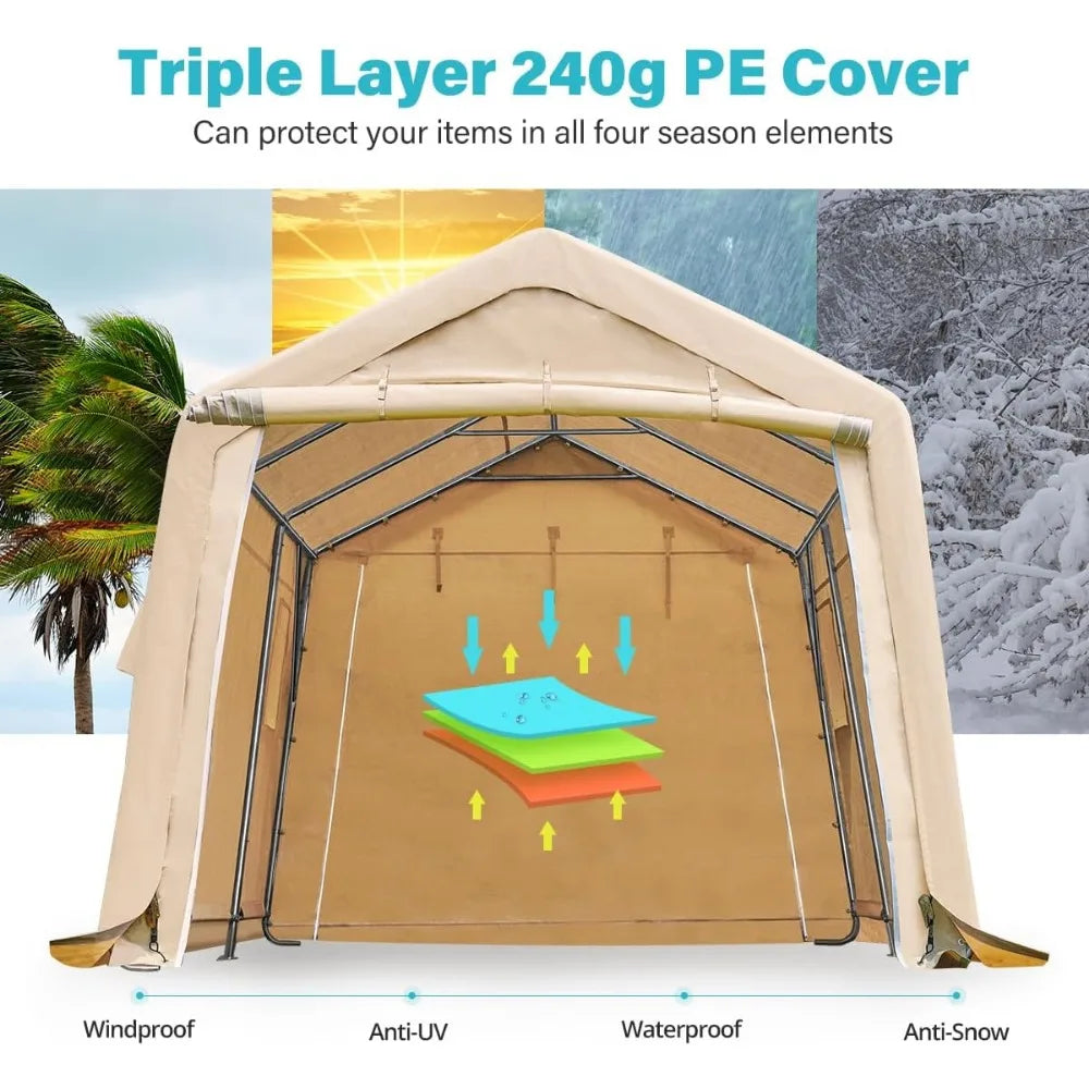 10X15 ft Garage Shelter