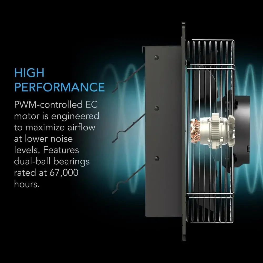 High-Airflow 16" Shutter Exhaust Fan