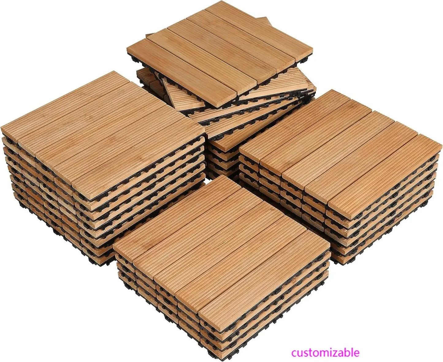 27PCS Interlocking Patio Deck Tiles