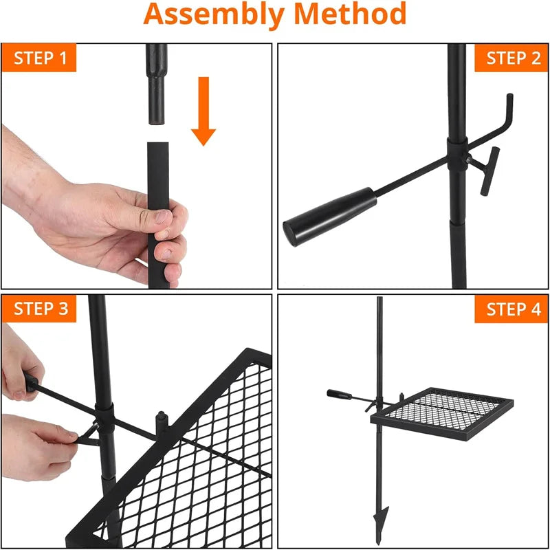 Swivel Campfire Grill Grate
