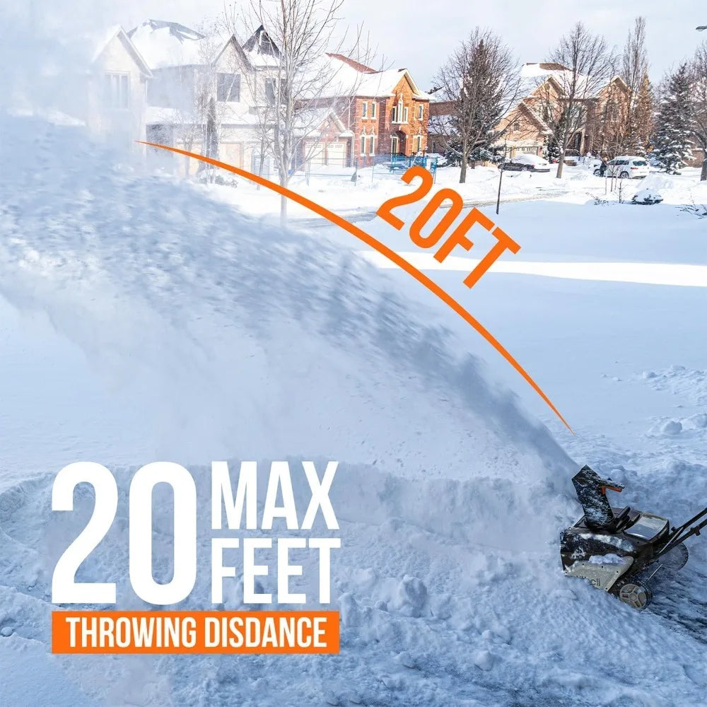 20 Inch Snow Thrower with 4.0Ah Battery