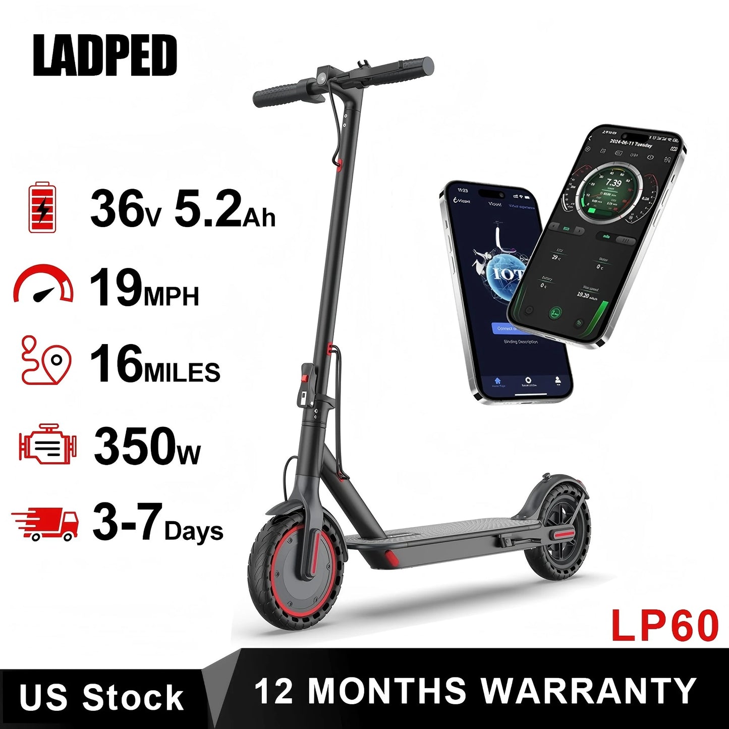 Electric Scooter 350W 19mph