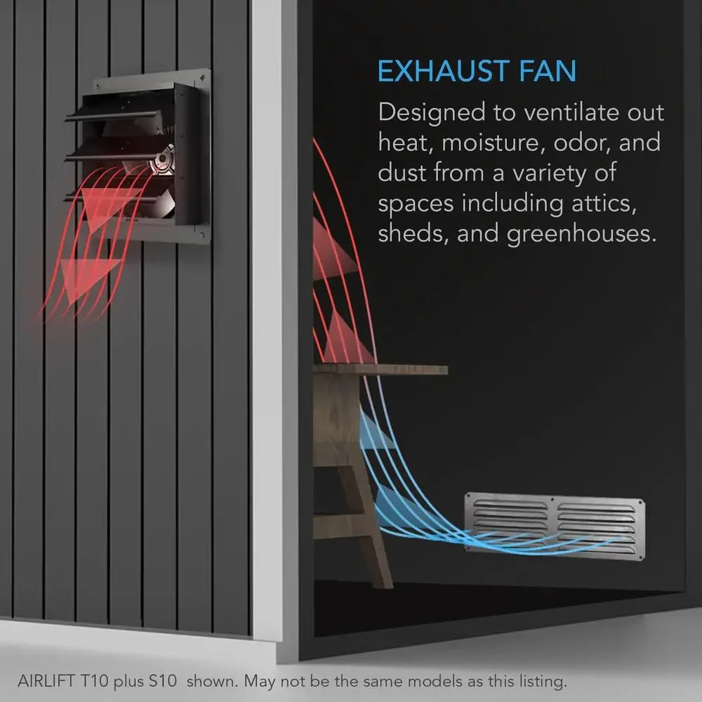 High-Airflow 16" Shutter Exhaust Fan