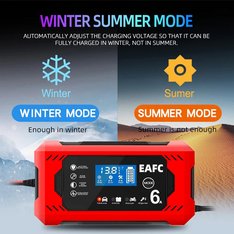 Car Battery Charger 12V 6A
