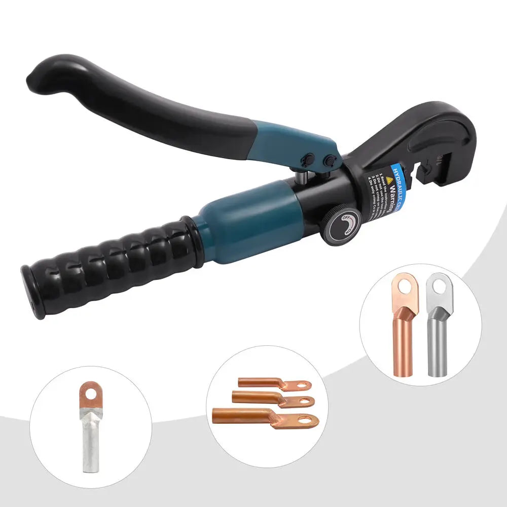 Hydraulic Hand Crimpe Wire Crimping Tool & 1/8" Dies Hydraulic Crimping Crimper