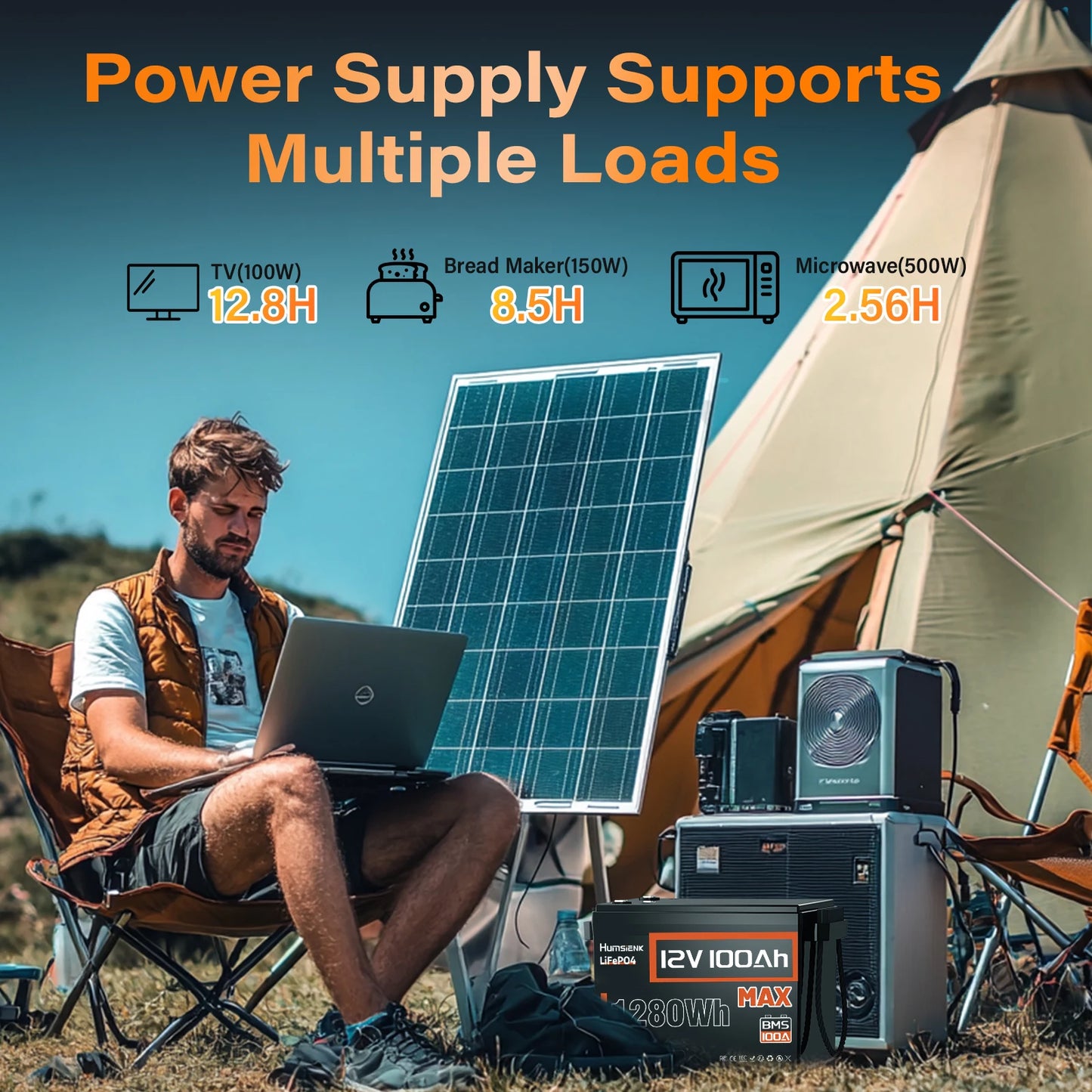 LiFePO4 Lithium Battery 12V 100AH