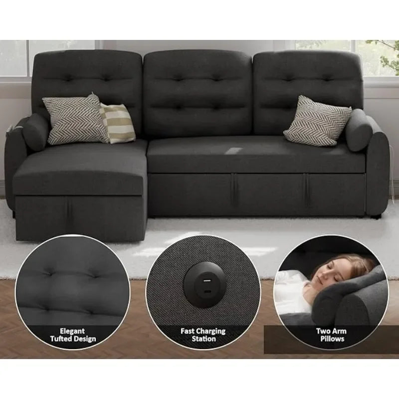 87" Sleeper Sofa Bed