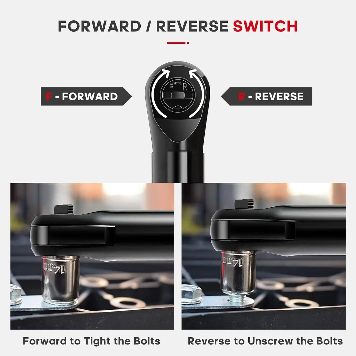18V Extended Cordless Ratchet Wrench 3/8