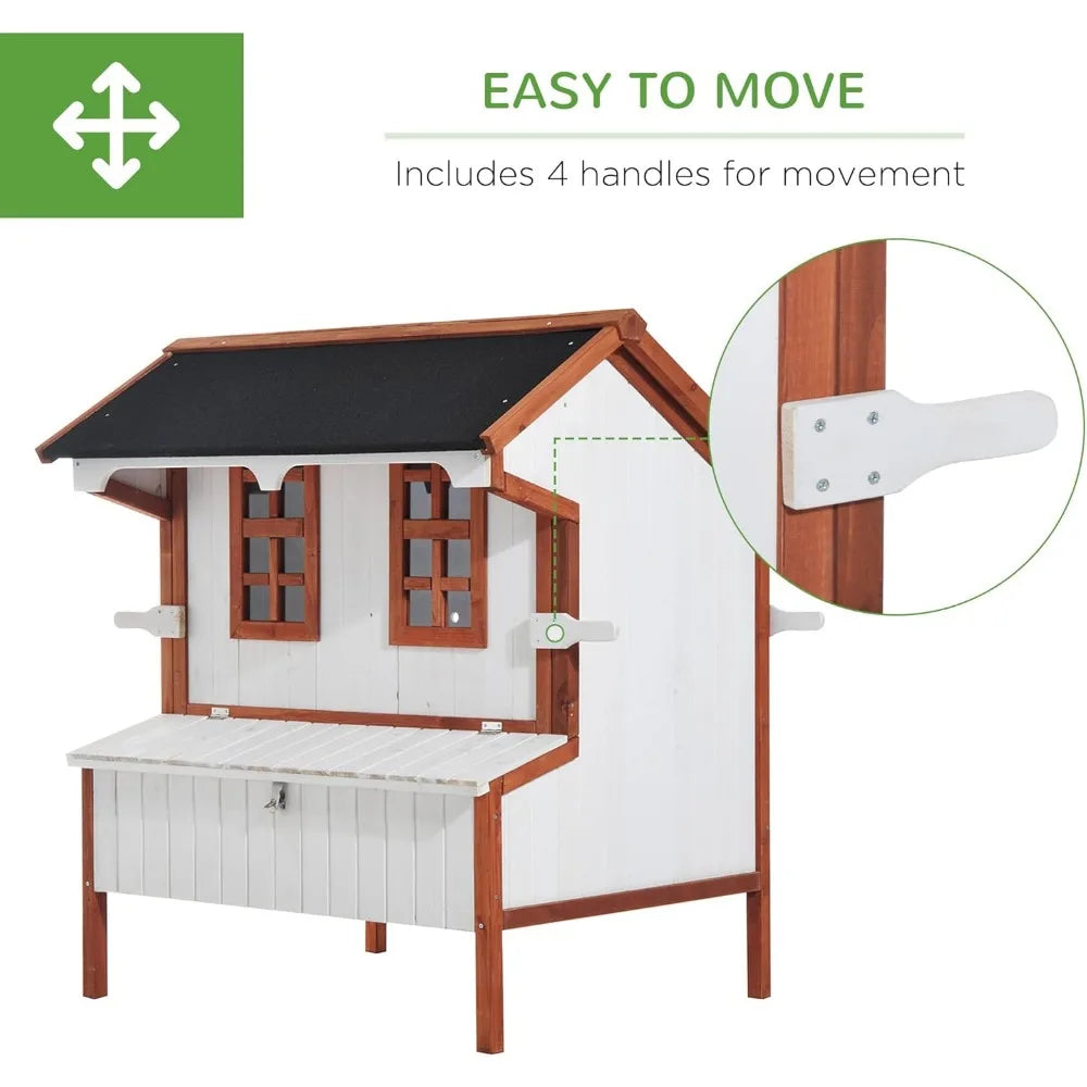 47" Chicken Coop Wooden