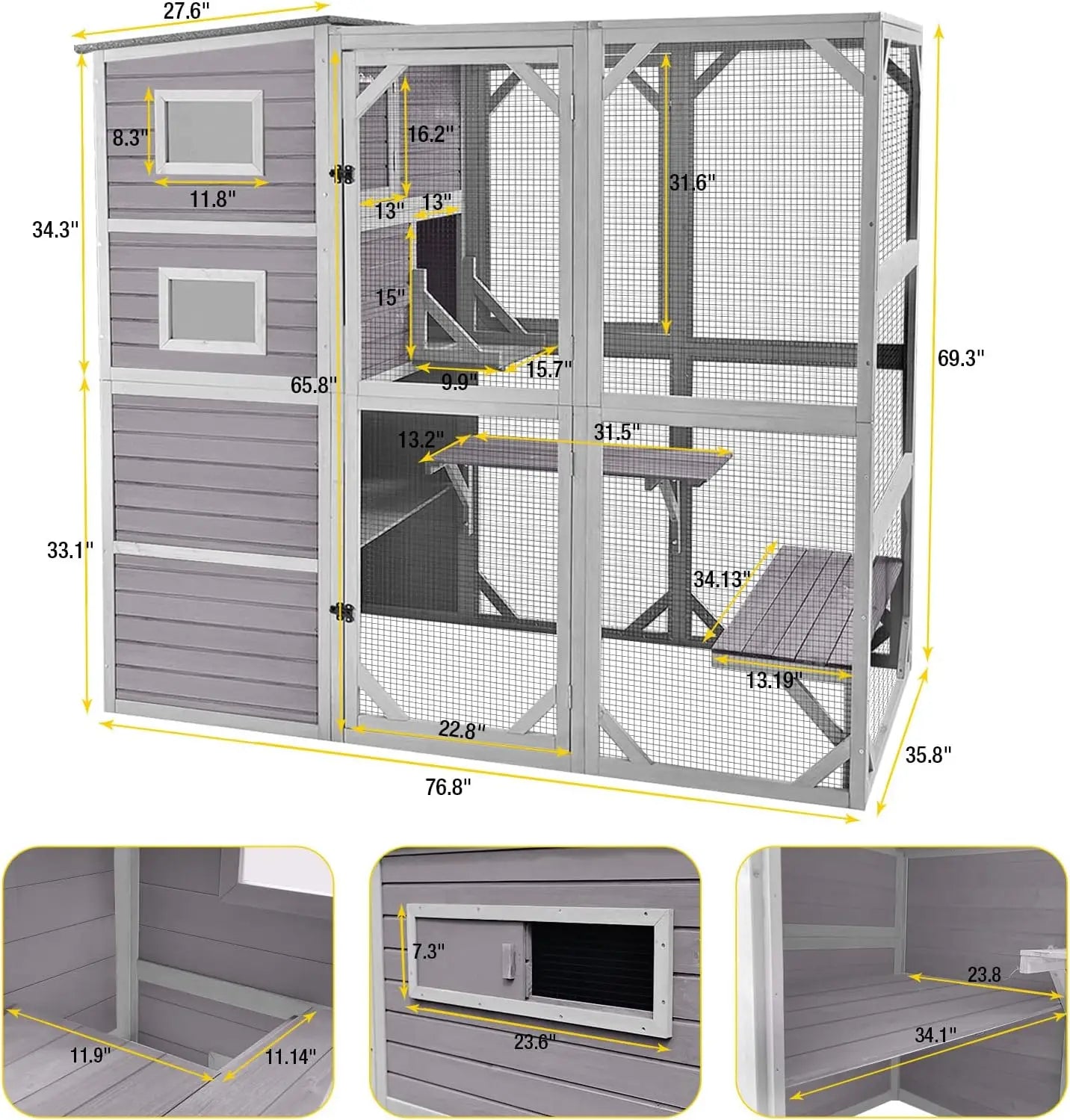 Catio 4 Tiers Cat Enclosures
