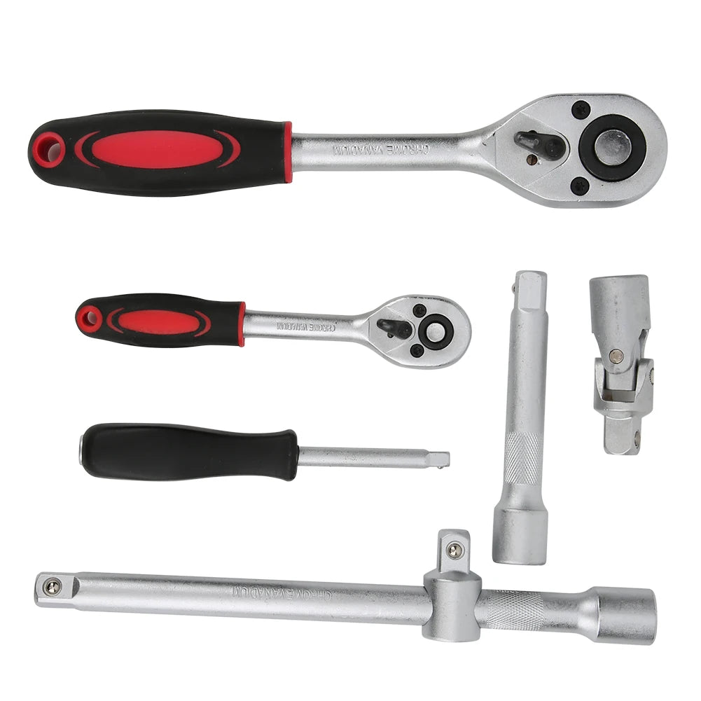 94 Pcs 1/2 1/4in chrome Vanadium Steel Tool Kit