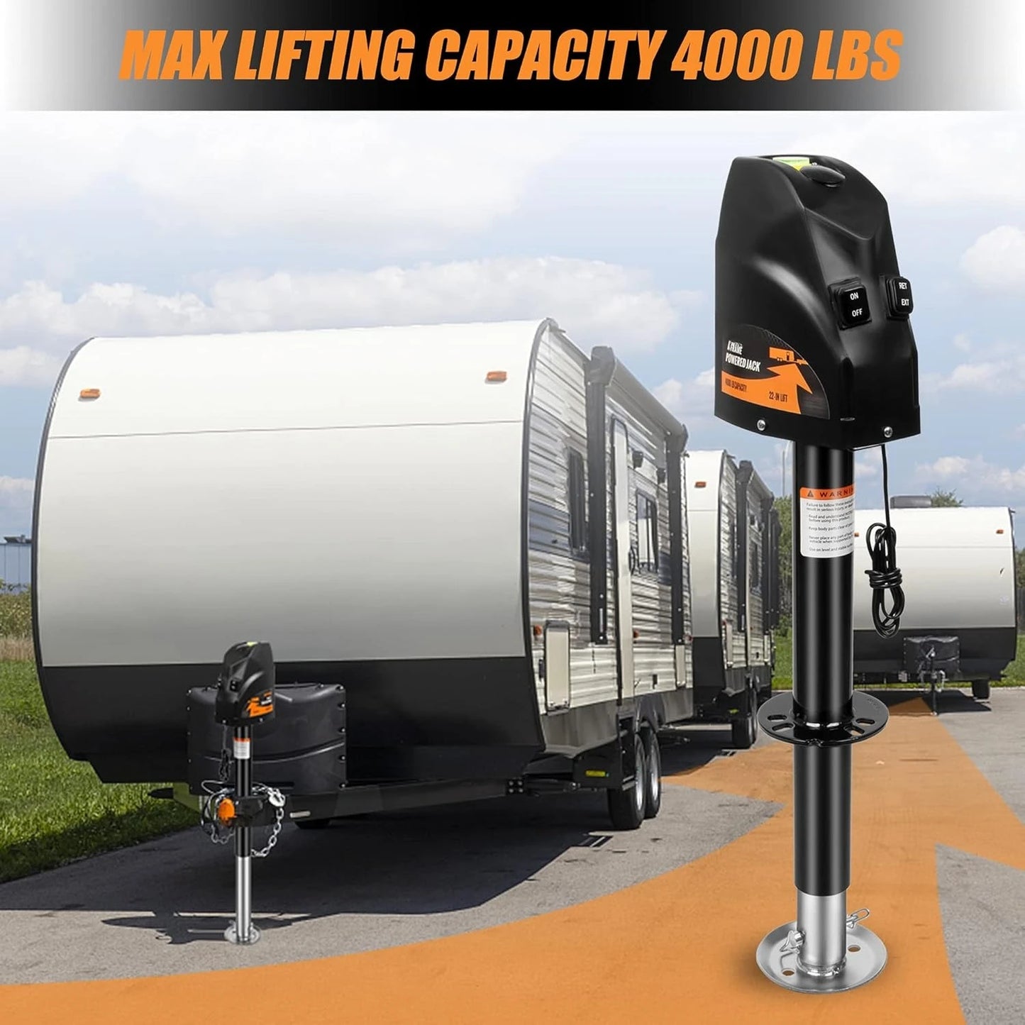Electric Trailer Jack 4000 lbs